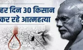 नरेंद्र मोदी के शासनकाल में 2014 से 2022 तक 1,00,474 किसानों ने आत्महत्या की