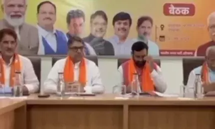 HARYANA BJP-पंचकूला में भाजपा की समीक्षा बैठक सीएम नायब सैनी, पूर्व सीएम मनोहर लाल, संगठन मंत्री फणीन्द्र नाथ शर्मा रहे मौजूद