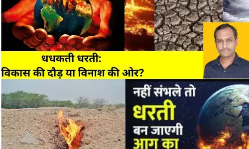 धधकती धरती: विकास की दौड़ या विनाश की ओर?