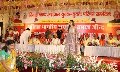 जींद  में आयोजित अखिल भारतीय अग्रवाल समाज हरियाणा का विवाह योग्य युवक युवती परिचय सम्मेलन सम्पन्न,