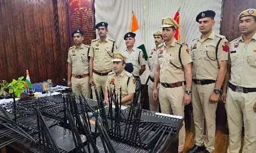 गुरुग्राम  में साइबर फ्रॉड गिरोह का पर्दाफाश